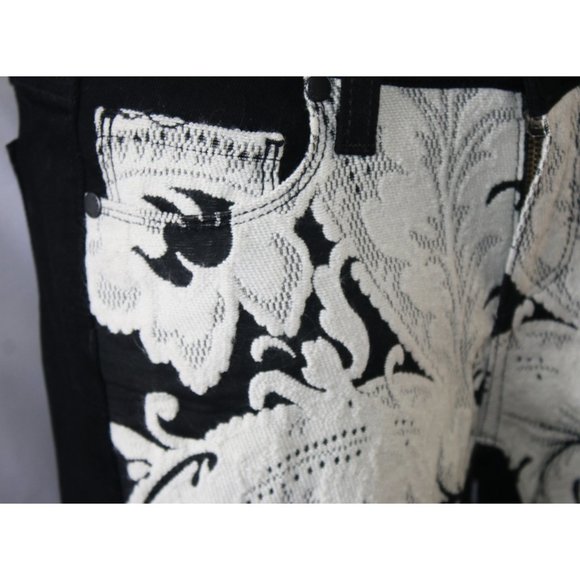 Anthro Paige Embroidered Jeans Emily Ultra Skinny - Picture 9 of 13